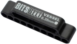 Vessel 10 Slot 1/4" Bit Holder Organizer with Belt Loop BB-10 Made in JAPAN - Picture 1 of 3