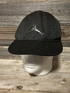 Youth Nike Air Jordan Jumpman Black Snapback Hat Cap Basketball Metal - Picture 1 of 14