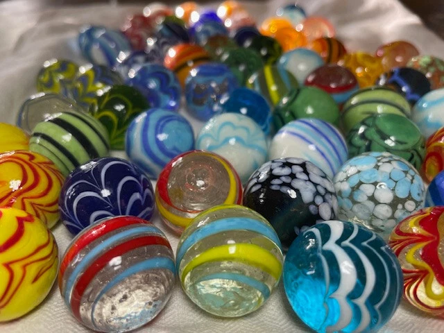 Murmeln Glaskugeln 20 mm handgefertigt verschiedene Varianten wählbar - Bild 1 von 1