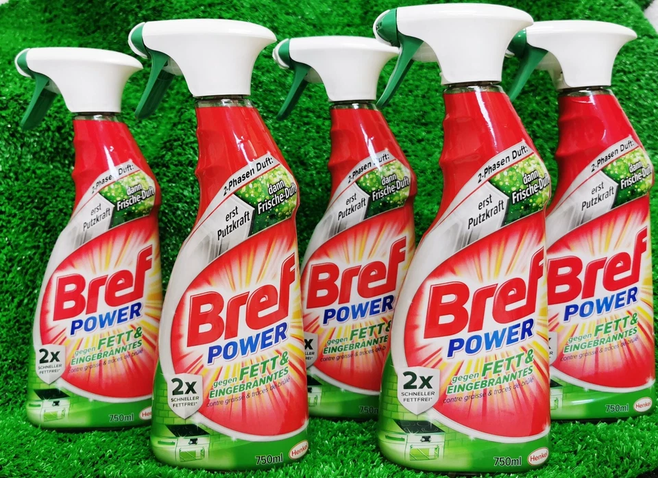 (7,60€/L) 5x Bref Power gegen FETT & EINGEBRANNTES 750ml Sprühflasche Versand 0€ - Bild 1 von 1