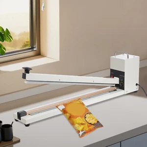 26" Hand Impulse Sealer Heat Sealing Machine 8 Gears Plastic Bag Sealer 600*3mm - Picture 1 of 16