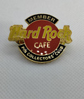 Hard Rock Cafe - Pin Collectors Club Member Logo - Pinback Brooch Badge