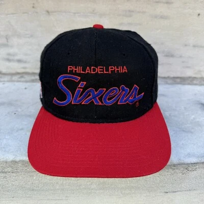 Sombrero Snapback Vintage Años 90 Especialidades Deportivas Philadelphia 76ers Sixers Script Foto 1 de 4