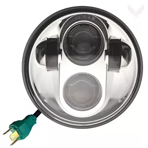 Faro de proyección LED cromado Eagle Lights 5 3/4 Harley Sportster Dyna Softail - Imagen 1 de 5