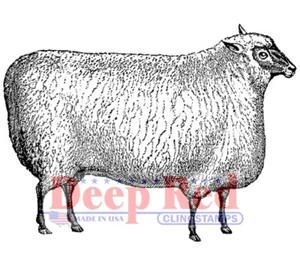 Deep Red Cling rubber stamps - 50 x 50 mm size - choice of over 30 designs - Picture 1 of 46