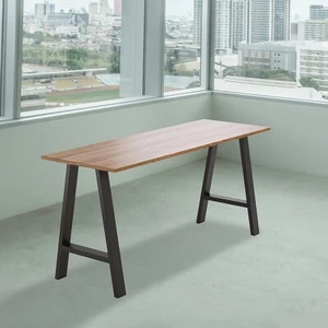 2x Rustic Dining Table Legs Steel Industrial Vintage 71cm - Black - Picture 1 of 7