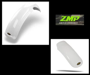 NEW YAMAHA YZ125 1977-1985 WHITE FRONT AND REAR MOTORCYCLE FENDERS - Bild 1 von 1