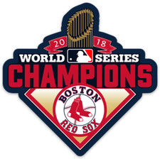 Boston Red Sox World Series Champions 2018 Logo Type MLB Baseball Die-Cut MAGNET