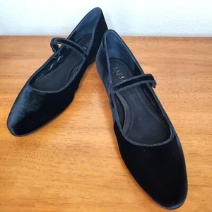 Lauren Ralph Lauren Velvet Mary Jane spitzflache Freizeit Preppy Schuhe Gr. 9,5 B - Bild 1 von 11