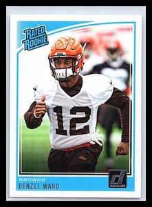 Denzel Ward #348 2018 Donruss Rated Rookie RC - Picture 1 of 2