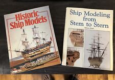ship modeling book set. building model ships  historic ship models.