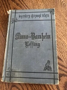 Whitney’s German Texts Minna von Barnhelm By Lessing - Picture 1 of 9