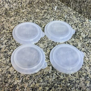 Coperchi lattina per alimenti SMARTER-SEAL | Confezione da 4 trasparenti piccoli - Foto 1 di 1