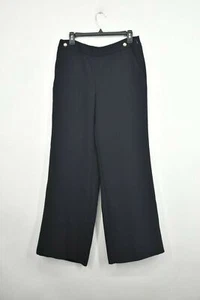Evan Picone Womens Concealed Side Zip Blue Anchor Decor Pants Slash Pocket Sz 10 - Picture 1 of 6