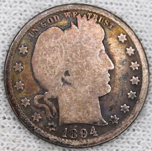 Barber Quarter 1894 O - Picture 1 of 2