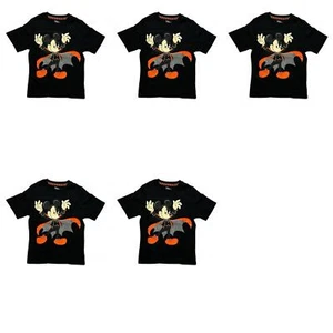 lOT OF 5 Disney Boys Halloween Glow In The Dark T-Shirt 980417537 8 Black - Picture 1 of 6