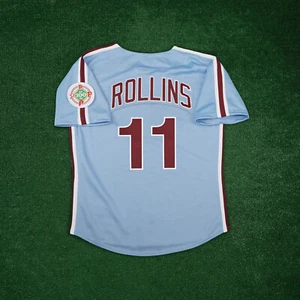 Camiseta deportiva para hombre de los Philadelphia Phillies Cooperstown 1984 azul lejos - Imagen 1 de 10