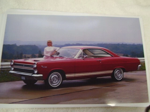 Mercury Cyclone 1966 techo rígido rojo imagen 11 x 17 Foto 1 de 1