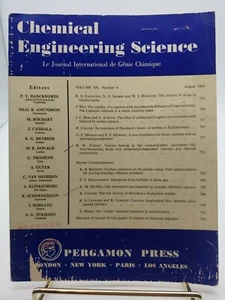 VTG Chemical Engineering Science Journal Volume XX 20 Number 8 August 1965 - Picture 1 of 10