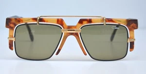 Cazal Vintage Eyeglasses - NOS - Model 873- Col. 723- Gold & Amber Marble Brown - Picture 1 of 3