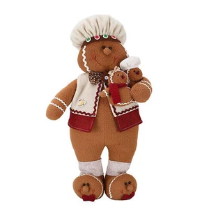 Plush Gingerbread Man Christmas Stuffed Animal Hugging Pillow Plush Plush Toy - Picture 1 of 11