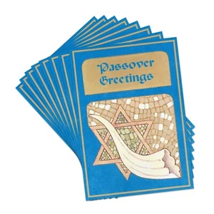 Set of 8 Sincere PASSOVER GREETINGS Cards + Envelopes by Popular Greetings - Picture 1 of 5