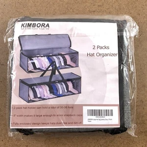 KIMBORA 8" Width Gray 2 Pack Hat Organizer Bags NWT - Picture 1 of 3