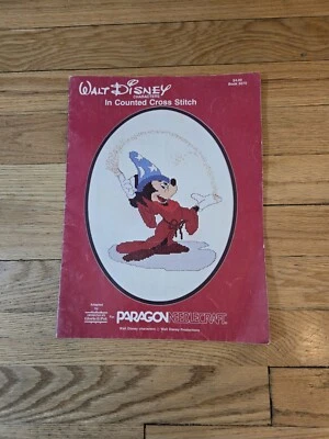 Walt Disney Characters In Counted Cross Stitch Booklet #5070 Paragon Needlecraft - Image 1 of 3