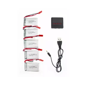 X5SW RC Quadcopter Drone's 5PCS Battery + 5in1 Multicharger - Picture 1 of 1