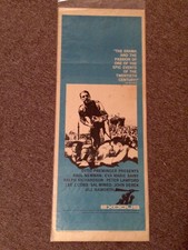 Exodus 1961 Original Insert Movie Poster Paul Newman Saul Bass Art 