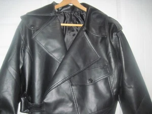 Fitaylor Faux Leather Oversized Crop Biker Jacket Women's Medium NWT - Picture 1 of 16