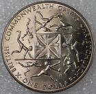 $1 New Zealand 1974 Dollar British Commonwealth Games CuNi coin [3970