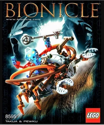 LEGO BIONICLE Warriors TAKUA y PEWKU 8595 2003 Set + Manual, Sin Caja Foto 1 de 4