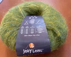Jody Long Glam Haze Yarn Peridot Alpaca Mohair Blend 109 Yds 50 Gm Italy - Picture 1 of 3