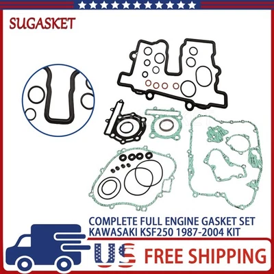 Juego completo de juntas de motor Kawasaki KSF250 1987-2004 Kit 2003 Mojave 250 Foto 1 de 4