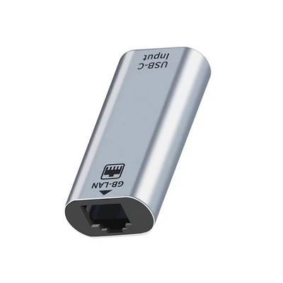 Type-C to RJ45 Female Connecter Gigabit 1000Mbps Ethernet LAN Network Adapter F - Image 1 of 4