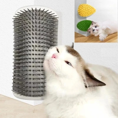 Pet Cat Self Massage Grooming Brush Self Groomer Comb Scratcher Wall Corner Toy - image 1 of 3