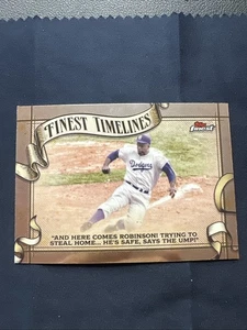 2025 Topps Finest #FT-18 Finest Timelines Jackie Robinson - Picture 1 of 2