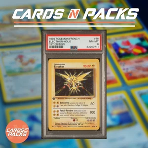 Carte Pokemon Electhor 16/102 HOLO Set de Base Edition 1 PSA 8 NM-MINT 🇫🇷🔥 - Picture 1 of 2