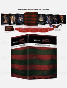 A Nightmare on Elm Street 7-Film Collection 4K UHD +Digital Limited SteelBook UK - Imagen 1 de 3