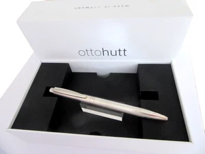 WUNDERSCHÖNER PRESTIGE KUGELSCHREIBER OTTO HUTT MASSIV SILBER NEU AUS LAGER MX720 - Bild 1 von 9