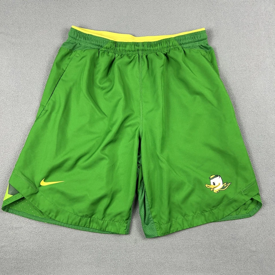 Мужские спортивные шорты Oregon Ducks большие зеленые баскетбольные NCAA Nike Dri Fit - Изображение 1 из 4