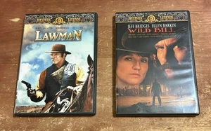 Western Legends: Lawman (1970) Lancaster & Wild Bill (1995) Bridges - DVD - Picture 1 of 8