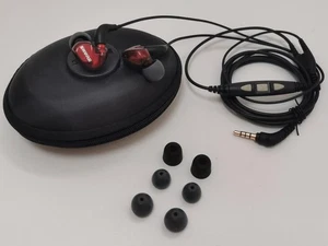 New 100% Genuine Shure SE535 In-Ear Sound Isolating Earphones Red Ltd Edition - Picture 1 of 3