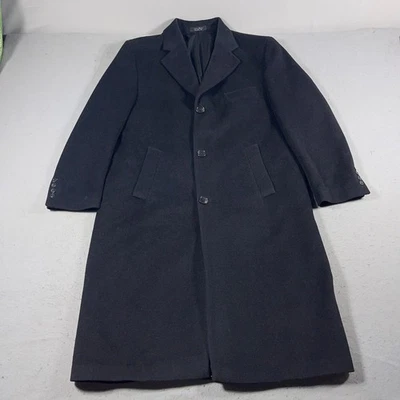 Chaps Ralph Lauren Overcoat Men 42S Wool Cashmere Blend Topcoat Italy Fabric - Image 1 of 4