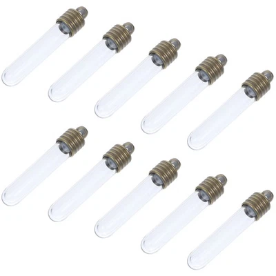 Mini botellas de deseos de vidrio con tapa y enchufe de 10 piezas para regalos hágalo usted mismo - Imagen 1 de 4