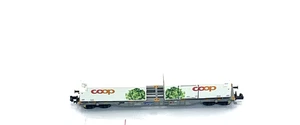 Minitrix 15470 N-Scale/Spur SBB Containerwagen COOP Very Nice No/Box - Picture 1 of 3