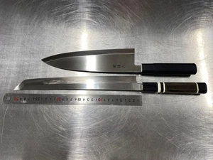 Cuchillo Seki Magoroku Yanagiba 1 cuchillo Shaku Deba 8 soles acero inoxidable - Imagen 1 de 12