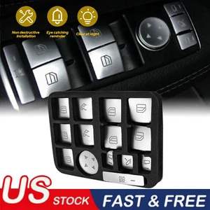 Car Door Armrest Window Switch Button Cover For Mercedes Benz C-Class GLK USA - Picture 1 of 9