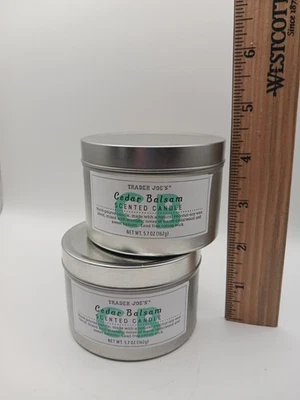 Trader Joe's Cedar Balsam Scented Candle, 5.7oz, Pack of 4 - Image 1 of 3